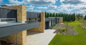 Aussietecture|Aussietecture Logo|Banded Irregular Walling Stone|Ranch irregular Natural Stone||||||Irregular sandstone cladding|Foster Irregular Walling|Irregular Walling|Aussie Gold Sandstone||