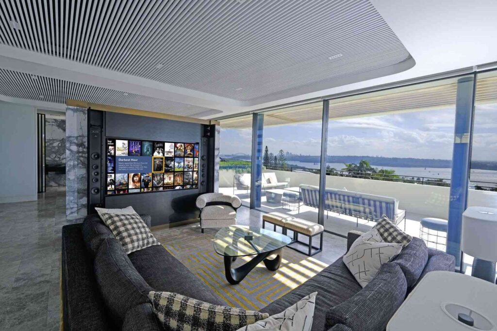 Cinema Theater||Vaucluse Ultimate Integration|custom home automation|Denote luxury home automation|home cinema design|CEDIA Global Best Integrated Home|luxury home audio-visual|Wall-Mounted Speaker Installation|luxury smart home|smart home integration||home design|Luxury home design|home cinema design|high-end AV installation|Vaucluse smart home|tailored living experience|smart lifestyle solutions|acoustic panel installation|integrated home systems|Home Automation Sydney|Smart Homes Sydney|Home Integration Sydney