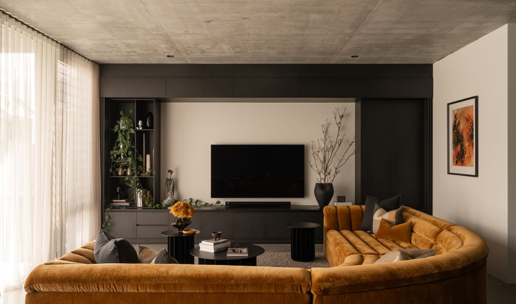 10m Frontage Custom Homes Perth|10m frontage|Hillam Architects|Baby Burt Residence||North Perth house|10m frontage house|sustainable Perth home|narrow block architecture|exposed concrete interiors|photovoltaic home design