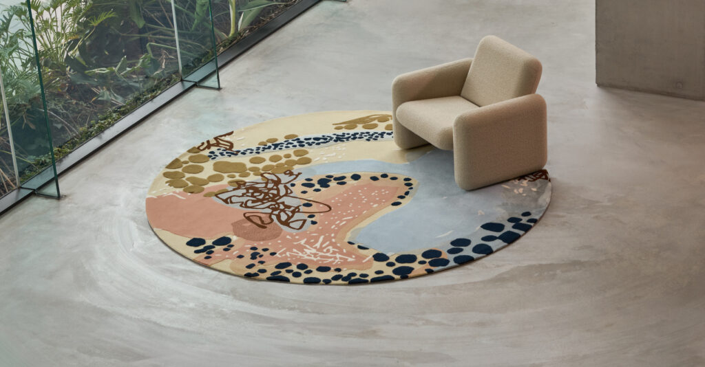 Designer Rugs Kine Rug|DESIGNERRUGS_EVOLVE2026_MAGGIE|DESIGNERRUGS_ABSTRACTED VIEW|Kine_Designer Rugs|Lazuli Rug - Designer Rugs|ZOZO - Designer Rugs|Designer Rugs Slice Rug