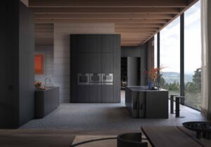 Gaggenau Appliances Contemporary Home|Gaggenau Expressive Series|(03)TheGaggenauExpressiveSeriesCombi-SteamOvenOvenandCulinaryWarmingDrawer_LR|(06)TheGaggenauExpressiveSeriesClose-UpofOvenFloatingControlRing_LR|Gaggenau Expressive Series Coffee