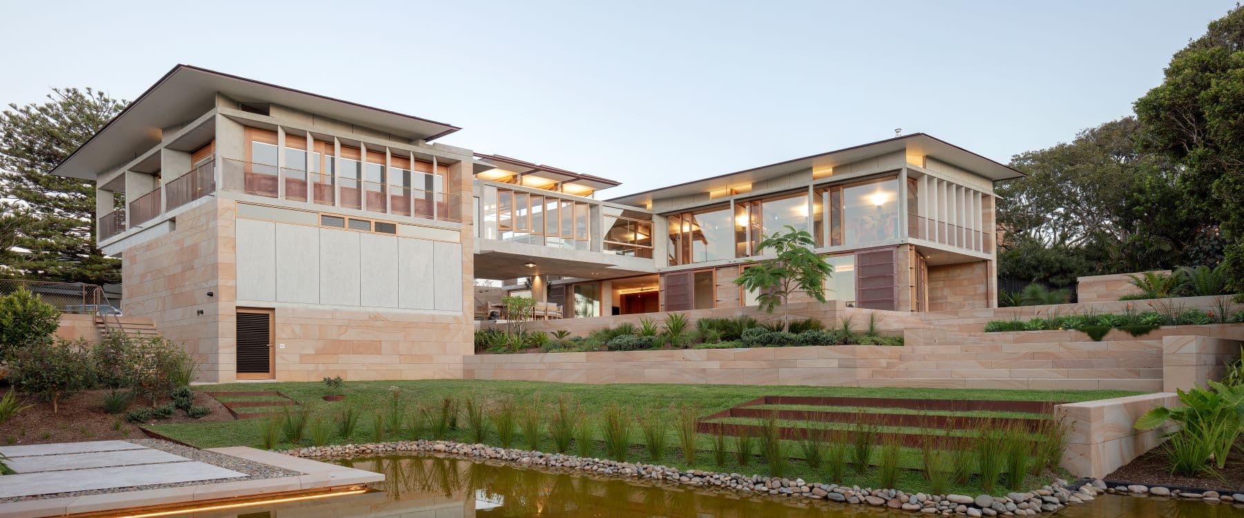 JJ Building Co.|Avalon Custom Home|Luxury Architecture|South Headland home|Luxury coastal estate|JJ Building Co|Avalon Beach oceanfront property|Bronze balustrades|Natural material palette|||Luxury Modern Bathroom|Beautiful Avalon Kitchen|||||||||||