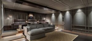 Luxury Home Cinema Design Brisbane||||Entrance to luxury home theatre||||||Luxury Home Cinema Brisbane