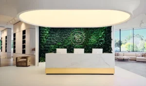 biophilic design|O2 Greenspace|luxury indoor plant design|custom plant walls|luxury landscape greenery|vertical garden design|indoor plant installations