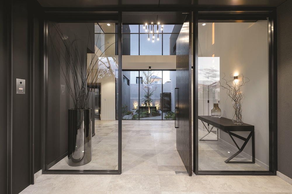 ||||||||||||||||||||||Portico Entry in Luxury Custom Home||