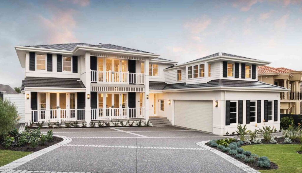 colonial style homes|Seamless indoor alfresco|Perth luxury interior|Perth alfresco design|Oswald Homes Whitsunday|colonial style homes|Entry of the colonial house|Modern family kitchen|Family living Perth|Luxury guest retreat|Tropical pool setting|Luxury master bedroom||Coastal ensuite design|Whitsunday|Luxury outdoor retreat|Plantation style exterior||Bright airy bedroom|Contemporary kitchenette design|