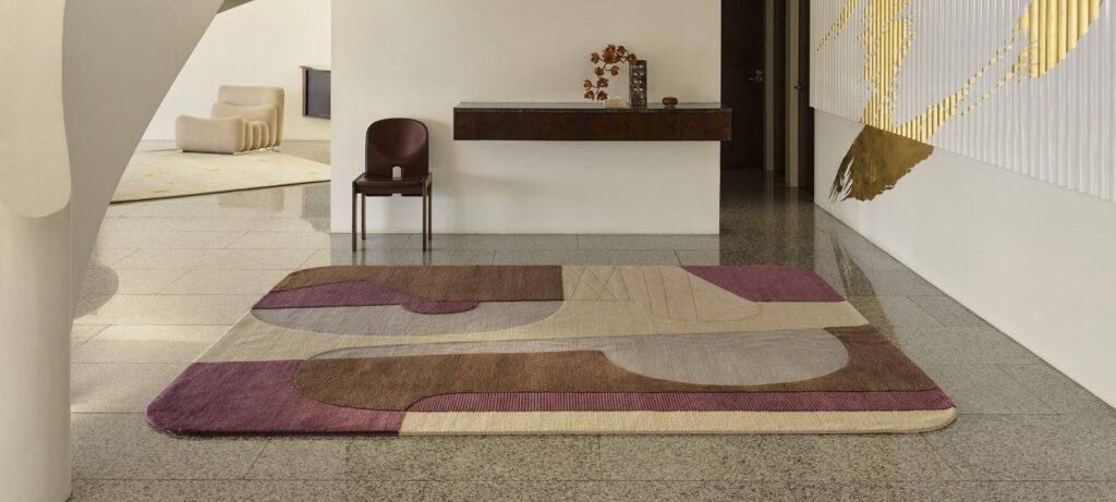 Greg Natale Collection|Designer Rugs|Designer Rugs|Tonal layered rug|Italian Rationalist style|Concrete inspired tones|Bold geometric pattern|Mid century abstraction
